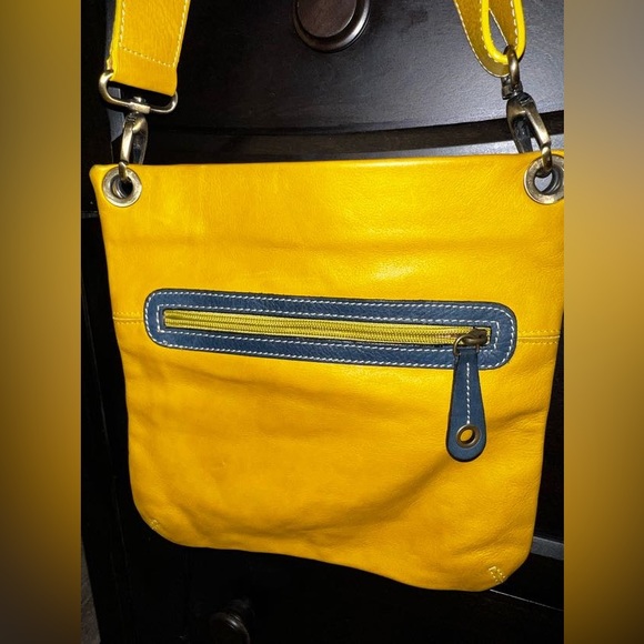 Mustard yellow Avorio crossbody bag - Picture 5 of 6